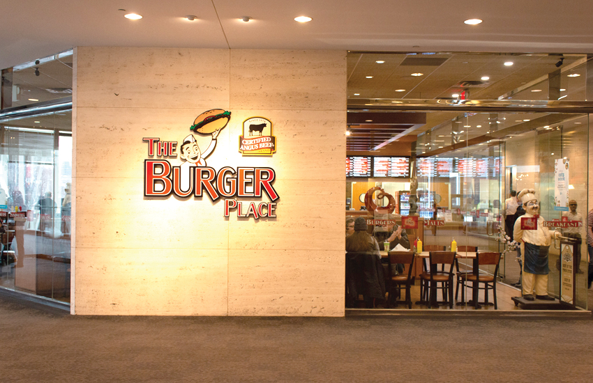 The Burger Place Interior